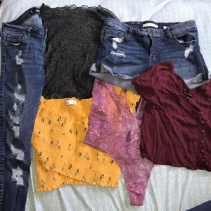Bundle all name brand size 9 pant medium and large